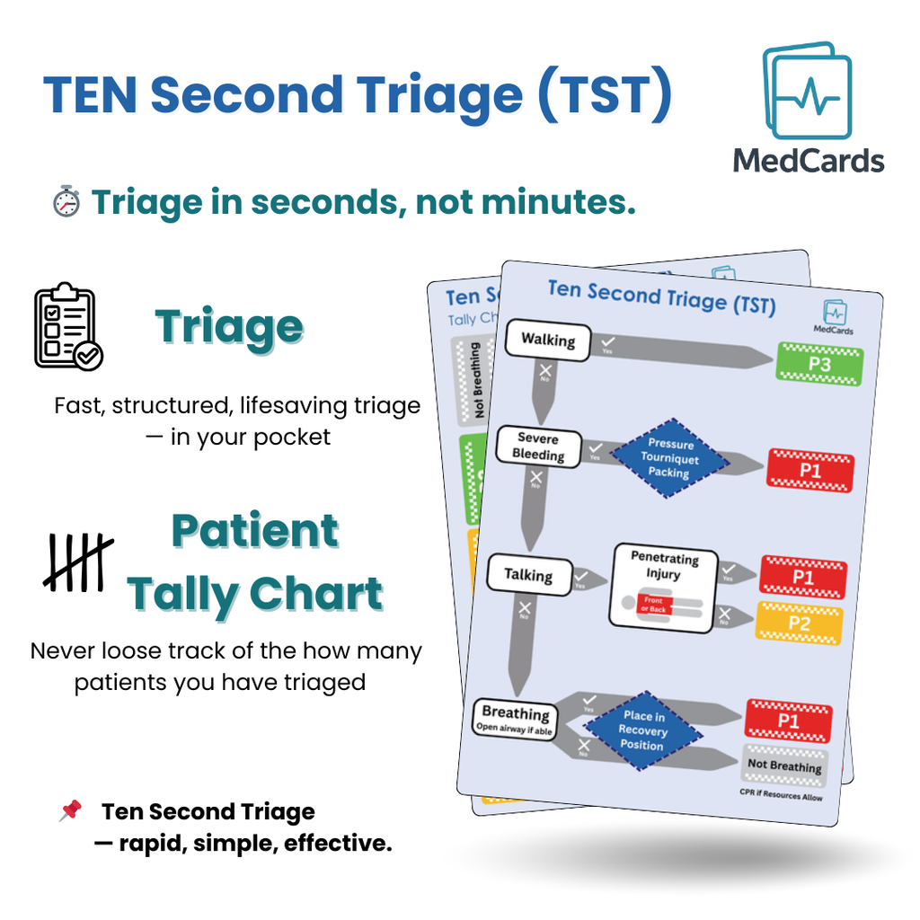 Ten Second Triage Reference Card